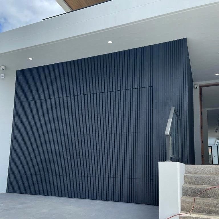 Installed Black Biowood Garage Door in Sydney